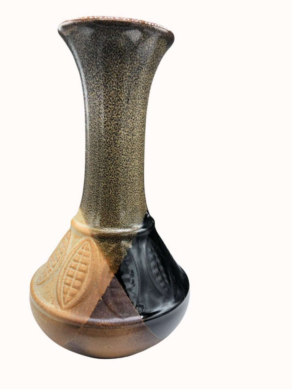 Pottery Craft USA Mid-century by Robert Maxwell Ceramic Vase Tall 10in x 6 in